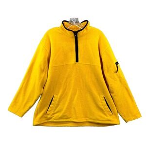 Prospirit Fleece Jacket Men XL Yellow Cold Weather Gorpcore Hike Camping Outdoor